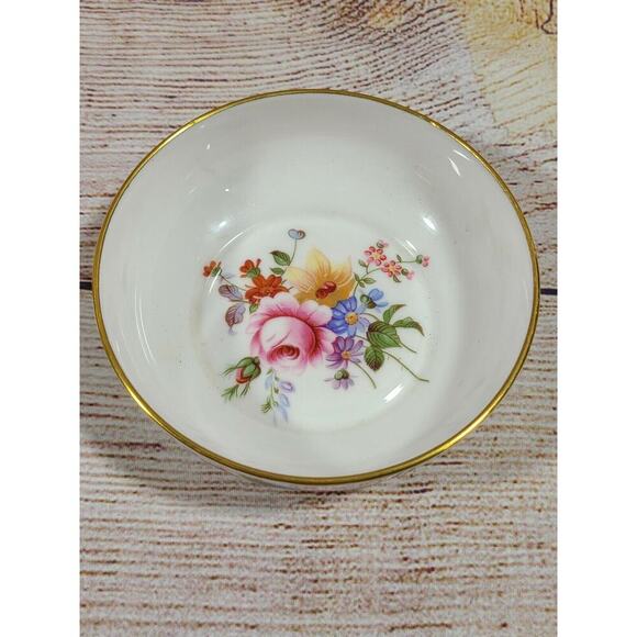 Royal Crown Derby Posies Trinket Dish English Bone China Round 4" Floral - Picture 1 of 7